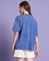 Shop Women's Blue Oversized T-shirt-Design