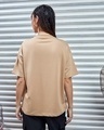 Shop Women's Brown Oversized T-shirt-Design
