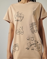 Shop Women's Brown BTS Better Together Graphic Printed Boyfriend T-shirt