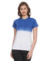 Shop Women Casual Blue Solid Top-Front