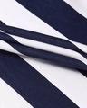 Shop Women's Blue & White Donald Quack Off Striped Oversized T-shirt