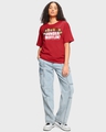 Shop Women's Red Dunder Mifflin Chibi Graphic Printed Oversized T-shirt-Design
