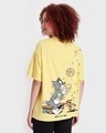 Shop Women's Yellow Enjoy Graphic Printed Oversized T-shirt-Design