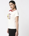 Shop Women Flock Printed Raglan Half Sleeve T-shirt-Design