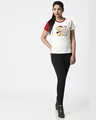Shop Women Flock Printed Raglan Half Sleeve T-shirt-Full