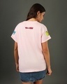 Shop Women's Pink Friends & Feelings T&J Graphic Printed Boyfriend T-shirt-Design