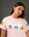 Shop Women's Pink Friends & Feelings T&J Graphic Printed Boyfriend T-shirt