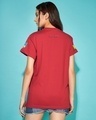 Shop Women's Red Friends & Feelings T&J Graphic Printed Boyfriend T-shirt-Design