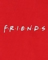 Shop Women's Red Friends logo Graphic Printed T-shirt