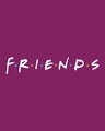 Shop Women's Purple Friends Typography T-shirt-Full