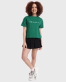 Shop Women's Green Friends Logo Typography Relaxed Fit Top-Design