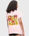 Shop Women's Pink Garfields Personalities Graphic Printed Boyfriend T-shirt-Design