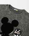 Shop Women's Grey Mickey Graphic Printed Oversized T-shirt