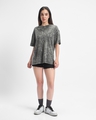 Shop Women's Grey Oversized Acid Wash T-shirt