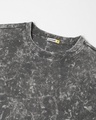 Shop Women's Grey Oversized Acid Wash T-shirt