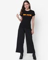 Shop Women's Black Hakuna Silhouette Graphic Printed T-shirt-Full