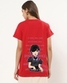 Shop Women's Red Hands Above My Head Graphic Printed Boyfriend T-shirt-Front