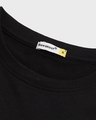 Shop Women's Black Hanging Astronaut Graphic Printed T-shirt
