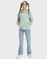Shop Women's Harbor Gray Oversized Hoodie-Full