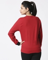 Shop Women HD Chest Print Red Sweatshirt-Full