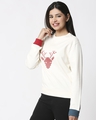 Shop Women HD Chest Print White Sweatshirt-Design