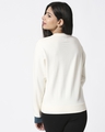 Shop Women HD Chest Print White Sweatshirt-Full