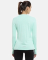 Shop Women High Neck Sea Green Sports Dry-Fit T-Shirt-Design