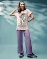 Shop Women's Pink Intergalactic Party Graphic Printed Boyfriend T-shirt-Full