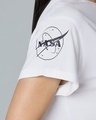 Shop Women's White Intergalactic Party Graphic Printed Boyfriend T-shirt