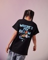 Shop Women's Black Just Chill Squad Graphic Printed Boyfriend T-shirt-Design