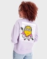 Shop Women's Purple Minions Saturday Night Fever Graphic Printed Sweatshirt-Design