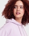 Shop Women's Lilac Crop Hoodie