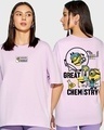 Shop Women's Purple Minions Great Chemistry Graphic Printed Oversized T-shirt-Front