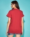 Shop Women's Red Lost Mountains Graphic Printed Boyfriend T-shirt-Design