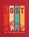 Shop Women's Red Lost Mountains Graphic Printed Boyfriend T-shirt