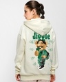 Shop Women's Gardenia Money Don't Jiggle Graphic Printed Oversized Hoodie-Design