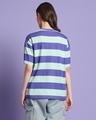 Shop Women's Blue & Green Striped Oversized T-shirt-Design