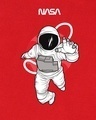 Shop Women's Red NASA Astronaut Graphic Printed T-shirt