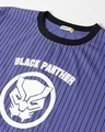 Shop Women's Blue Black Panther Jersey Graphic Printed Oversized T-shirt