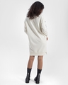 Shop Women's Off White Cold Ouside Typography Oversized Dress-Design