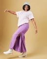 Shop Women's Pink Boyfriend Plus Size T-shirt-Full