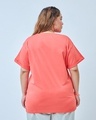 Shop Women's Pink Boyfriend Plus Size T-shirt-Design