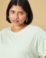 Shop Women's Green Boyfriend Plus Size T-shirt