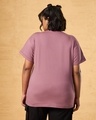 Shop Women's Purple Boyfriend Fit Plus Size T-shirt-Design