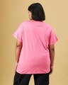 Shop Women's Pink Plus Size Boyfriend T-shirt-Design