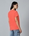 Shop Women's Deep Sea Coral Pink Boyfriend T-shirt-Design