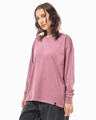 Shop Women's Purple Oversized T-shirt-Design