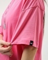 Shop Women's Pink Oversized T-shirt