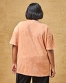 Shop Women's Orange Oversized Plus Size Acid Wash T-shirt-Design