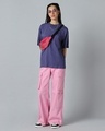 Shop Women's Skipper Blue Oversized T-shirt